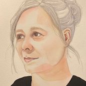 My project for course: Watercolor Portrait from a Photo. Projekt z dziedziny Trad, c, jna ilustracja, Malowanie akwarelą i Portret użytkownika Linda Wåhlander - 14.01.2024