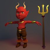 Little Devil. Projekt z dziedziny  Modelowanie 3D, Design, Animacje 3D, Projektowanie postaci 3D,  Motion graphics,  Projektowanie 3D i 3D użytkownika Alan Ocaña - 26.12.2023