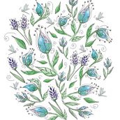 My project for course: Floral Illustration and Pattern Design. Traditional illustration, Painting, Pattern Design, Drawing, and Botanical Illustration project by Stacy Burch - 01.15.2024