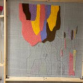 My project for course: Introduction to Tufting: Learn to Paint with Yarn. Arts, Crafts, Interior Decoration, Fiber Arts, Punch Needle, and Textile Design project by Isabela Benedetti - 01.11.2024