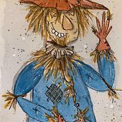 Scarecrow Watercolours. Ilustração tradicional projeto de Gemma Jewiss - 23.09.2022