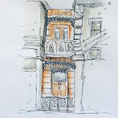 My project for course: Expressive Architectural Sketching with Colored Markers . % breenjj3 tarafından hazırlanan Eskiz çizimi, Çizim, Mimari İllüstras, on, Eskiz defteri, Mürekkep İllüstras, Ve onu projesi - 01.16.2024