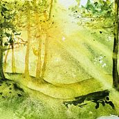 My project for course: Dreamy Watercolor Landscapes: Paint with Light. Painting, and Watercolor Painting project by jburbank - 01.15.2024
