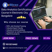 Data Analytics Certification Course In Electronic City Bangalore. Programming, IT, and Education project by eMexo Technologies - 01.16.2024