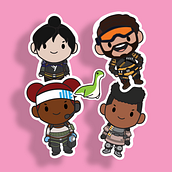 My project for course: Design of Kawaii-Style Characters. Design, Traditional illustration, Character Design, Vector Illustration, and Manga project by Adam Redoblado - 12.30.2023