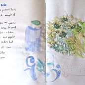 Rapini (Broccoli Rabe). Projekt z dziedziny Trad, c, jna ilustracja i Design użytkownika Carol - 16.01.2024