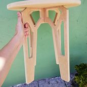 Mi proyecto del curso: Introducción al diseño de mobiliario con router CNC. Furniture Design, Making, Industrial Design, Product Design, and Woodworking project by Florencia Sánchez - 01.16.2024