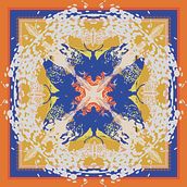 Butterfly Scarf by Filippa. Traditional illustration, Pattern Design, Vector Illustration, and Printing project by filippa_carlsson1 - 01.16.2024