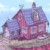 Homes and Shacks. Un proyecto de Ilustración digital, Ilustración tradicional y Dibujo digital de Mike Harman - 16.01.2024