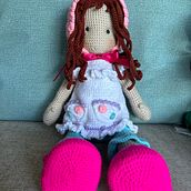Mi proyecto del curso: Elaboración de muñecas amigurumi románticas. Un proyecto de Artesanía, Diseño de juguetes, Tejido, Crochet, Amigurumi y Diseño textil de lissetteguevara - 16.01.2024