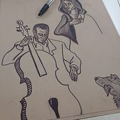 Grabados en linóleo . Un proyecto de Grabado e Ilustración tradicional de gerardom_l_195 - 16.01.2024