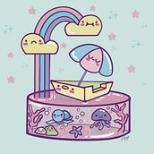 Mi proyecto del curso: Diseño de mundos kawaii: crea ilustraciones alegres. Un proyecto de Diseño de personajes, Ilustración digital y Manga de Mayra Alejandra Conde - 17.01.2024