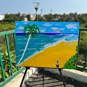 My project for course: Acrylic Painting Step by Step: Create Incredible Landscapes. Traditional illustration, Painting, Acr, lic Painting, and Sketchbook project by Sasi Veerendra - 01.17.2024
