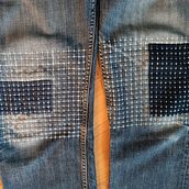 Abschlussprojekt für: Einführung in die japanische Sashiko-Stickerei . % Martina Müller-Wiener tarafından hazırlanan Nakış, El, af Sanatları, Kendin Yap, Geri dönüşüm, Ve Tekstil Tasarımı projesi - 01.17.2024