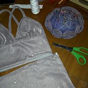 Conjunto brilhante . Costume Design, and Sewing project by Júlia Muller - 07.05.2023
