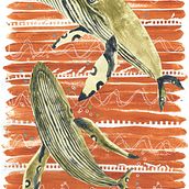 Whale Dance. Collage project by Theresa Forrest - 01.17.2024