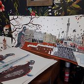 Picture book ideas. Collage, and Picturebook project by Theresa Forrest - 01.17.2024