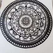Mi proyecto del curso: El arte de dibujar mandalas: crea patrones geométricos . Desen & Ilustrație cu cerneală de reinadanzante - 01.17.2024
