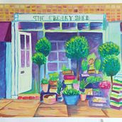 Mi proyecto del curso: Ilustración expresiva de paisajes urbanos con gouache Ein Projekt aus dem Bereich Malerei, Skizzenentwurf, Architektonische Illustration und Gouachemalerei von Samantha Nuñez - 14.01.2024