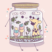 Mi proyecto del curso: Diseño de mundos kawaii: crea ilustraciones alegres. Projekt z dziedziny Projektowanie postaci, Ilustracja c, frowa i Manga użytkownika Ayly Bugliolo - 18.01.2024