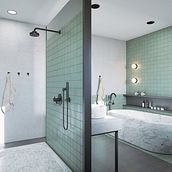 Baño Verde Ein Projekt aus dem Bereich Innendesign von Luis Devia - 18.01.2024