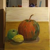 Autemn still life. Drawing project by Mariya Shkryaga - 01.18.2024