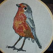 Mein Abschlussprojekt für den Kurs: Malen mit Garn: Textile Illustrationstechniken. Traditional illustration, Embroider, and Textile Design project by Gaby Hecker - 01.18.2024