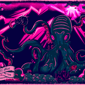 Mi proyecto del curso: Ilustración vectorial: más volumen y rock and roll "El mar de los lamentos". Traditional illustration, Vector Illustration, Poster Design, and Digital Illustration project by Javier Wr - 01.19.2024