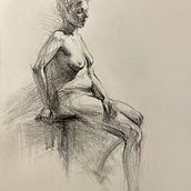 My project for course: Fundamentals of Figure Drawing with Charcoal. Fine Arts, Drawing, Realistic Drawing, and Figure Drawing project by Beata Stolarska - 01.17.2024