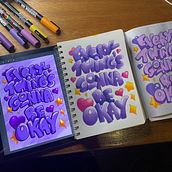My project for course: Typography Sketchbook: Drawing Letters with Style. Lettering, Sketching, Creativit, Drawing, H, Lettering, and Sketchbook project by rachaelw - 01.17.2024