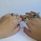 Anillos plata 950. Jewelr, and Design project by Nata Lia - 01.19.2024