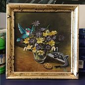 Upcycling von altem Öl Bild - FanArt. Un proyecto de Upc, cling y Pintura al óleo de Kathi - 20.01.2024