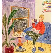 My project for course: Exploratory Sketchbook: Find Your Drawing Style. Sketching, Creativit, Drawing, Sketchbook, and Gouache Painting project by turidreinicke - 01.21.2024