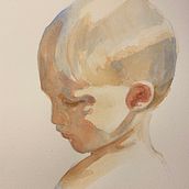 My project for course: Illustrated Portrait in Watercolor. Projekt z dziedziny Trad, c, jna ilustracja,  Sztuki piękne,  Malarstwo,  R, sunek, Malowanie akwarelą, Portret,  R, sunek art, st i czn użytkownika Linda Wåhlander - 21.01.2024