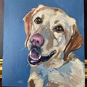 My project for course: Realistic Pet Portraits with acrylic Painting. Fine Arts, Painting, Oil Painting, and Naturalistic Illustration project by suevenables - 01.21.2024