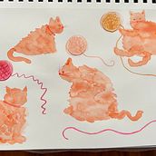 My project for course: Creative Watercolor Sketching for Beginners. Un progetto di Illustrazione tradizionale, Bozzetti, Creatività, Disegno, Pittura ad acquerello e Sketchbook di cetay72 - 21.01.2024