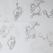 Meu projeto do curso: Introdução à criação de personagens estilo cartoon. Ilustração tradicional, Design de personagens, e Desenho projeto de Kátia Maria de Lima Araújo - 21.01.2024