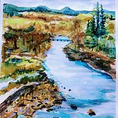 My project for course: Natural Landscapes in Watercolor Ein Projekt aus dem Bereich Bildende Künste, Malerei und Aquarellmalerei von susanspw5 - 21.01.2024