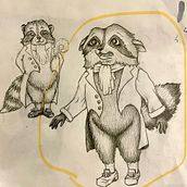 My project for course: Anthropomorphic Character Creation. Traditional illustration, Character Design, Drawing, and Watercolor Painting project by Tina Schroeder - 01.22.2024