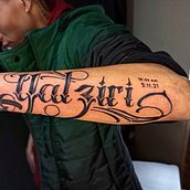 Mi proyecto del curso: Lettering para tatuajes. Un proyecto de Caligrafía, Lettering y Diseño de tatuajes de Nataly Paola Cardiel Muñoz - 20.01.2024