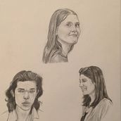 My project for course: Portrait Sketchbooking: Explore the Human Face. Esboçado, Desenho, Desenho de retrato, Desenho artístico, e Sketchbook projeto de devavrat_mathur - 22.01.2024
