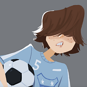 Soccer Ball Boy Ein Projekt aus dem Bereich Digitale Illustration und Design von Figuren von Simon Lee - 18.01.2024