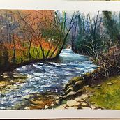 My project for course: Painting Realistic Watercolor Landscapes. Fine Arts, Painting, Sketching, Watercolor Painting, and Naturalistic Illustration project by Claudia Martin - 01.23.2024