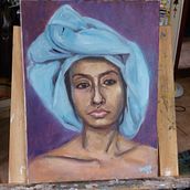 Meu projeto do curso: Pintura a óleo: explore a criatividade no retrato. Fine Arts, Painting, Portrait Drawing, and Oil Painting project by Danilo Campos - 01.23.2024