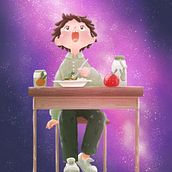 Night is bright. Digital Illustration project by Silvia Biondi - 01.23.2024