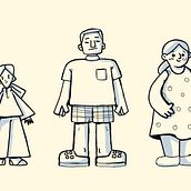 Mi proyecto del curso: Diseño de personajes con anatomía estilizada. Un progetto di Illustrazione tradizionale, Character design, Disegno, Disegno anatomico, Graphic design, Illustrazione vettoriale, Illustrazione digitale, Illustrazione infantile e Disegno digitale di Mary Romero - 23.01.2023