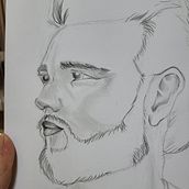My project for course: Portrait Sketchbooking: Explore the Human Face. Sketching, Drawing, Portrait Drawing, Artistic Drawing, and Sketchbook project by Nataliia - 01.31.2024