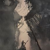 Il mio progetto del corso: Pittura suggestiva ad acquerello: crea illustrazioni avvincenti.  Grazie @wardancer !. Projekt z dziedziny  Sztuki piękne,  Malarstwo i Malowanie akwarelą użytkownika alessiarianna - 23.01.2024