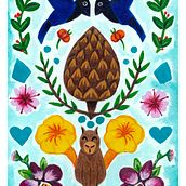 Meu projeto do curso: Introdução à ilustração floral com acrílico. Traditional illustration, Fine Arts, Painting, Drawing, Acr, lic Painting, and Botanical Illustration project by Celina De Lorenzi - 01.24.2024