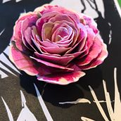 Fleur aquarelle papercut . Paper Craft project by Anne P - 01.24.2024